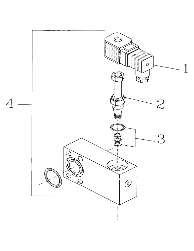 Схема запчастей Case IH 7000 - (B05-14) - HYDRAULIC SOLENOID VALVE Hydraulic Components & Circuits