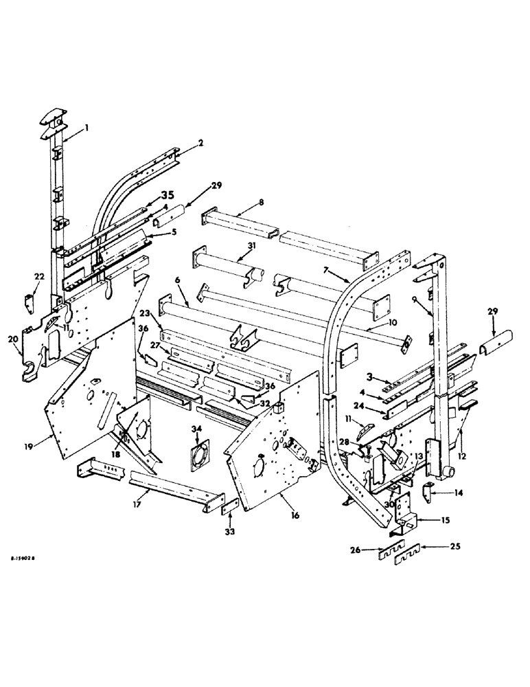 Схема запчастей Case IH 241 - (A-05) - MAIN FRAME (39) - FRAMES AND BALLASTING