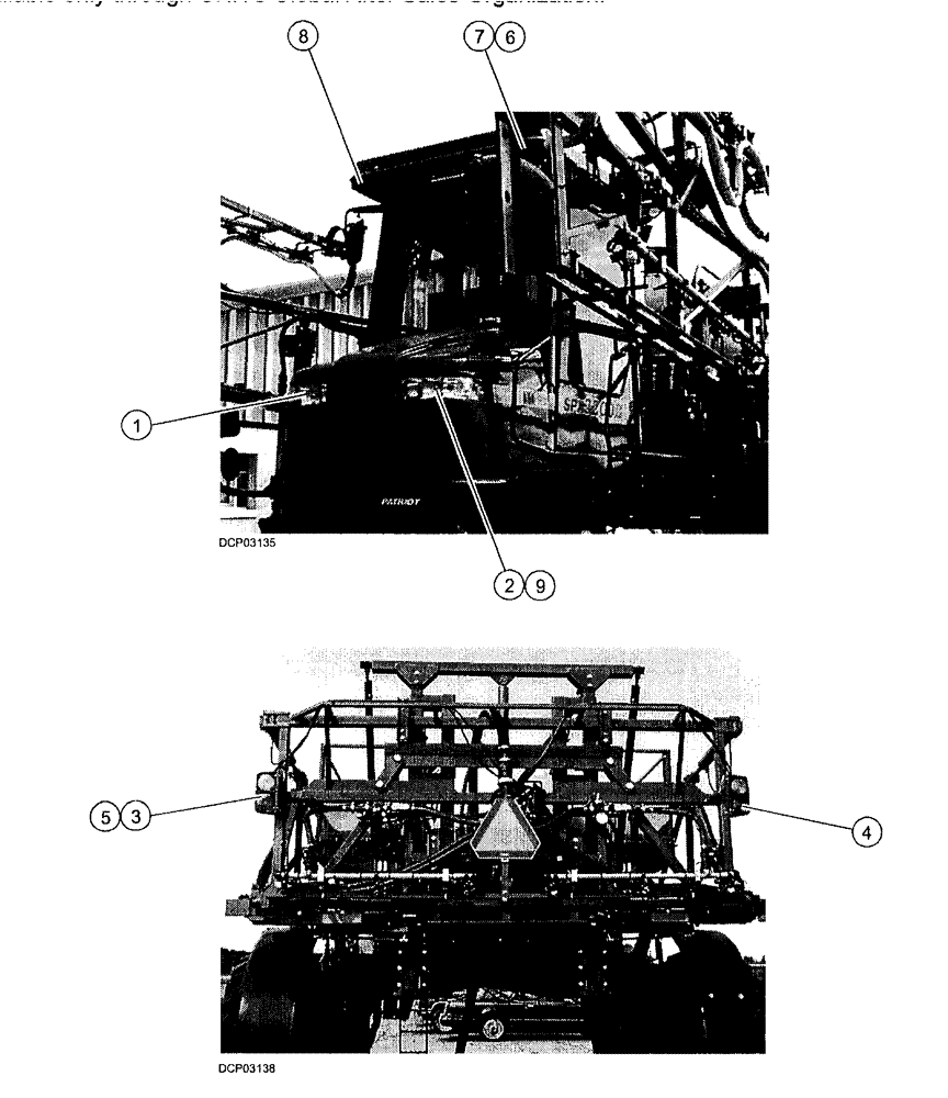 Схема запчастей Case IH SPX3200 - (12-013) - LIGHT GROUP (55) - ELECTRICAL SYSTEMS
