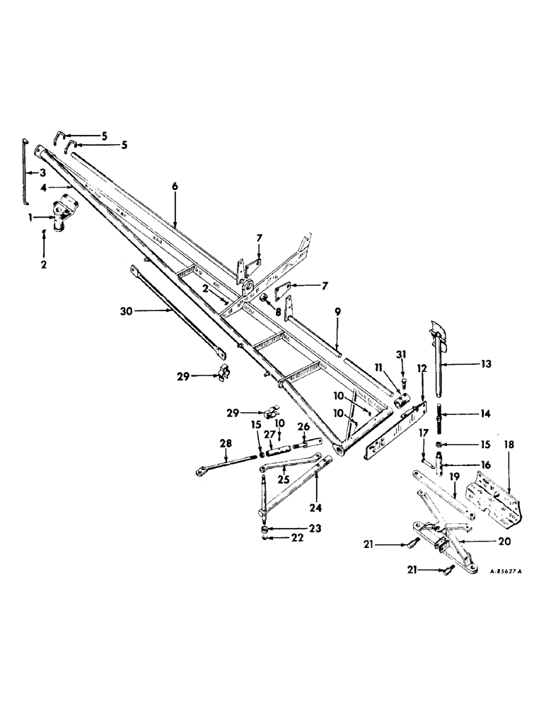 Схема запчастей Case IH 865 - (AK-04) - MAIN FRAME 