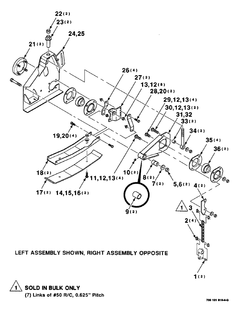 Схема запчастей Case IH 8830 - (9-036) - HAY CONDITIONER PANEL ASSEMBLY, LEFT AND RIGHT (58) - ATTACHMENTS/HEADERS