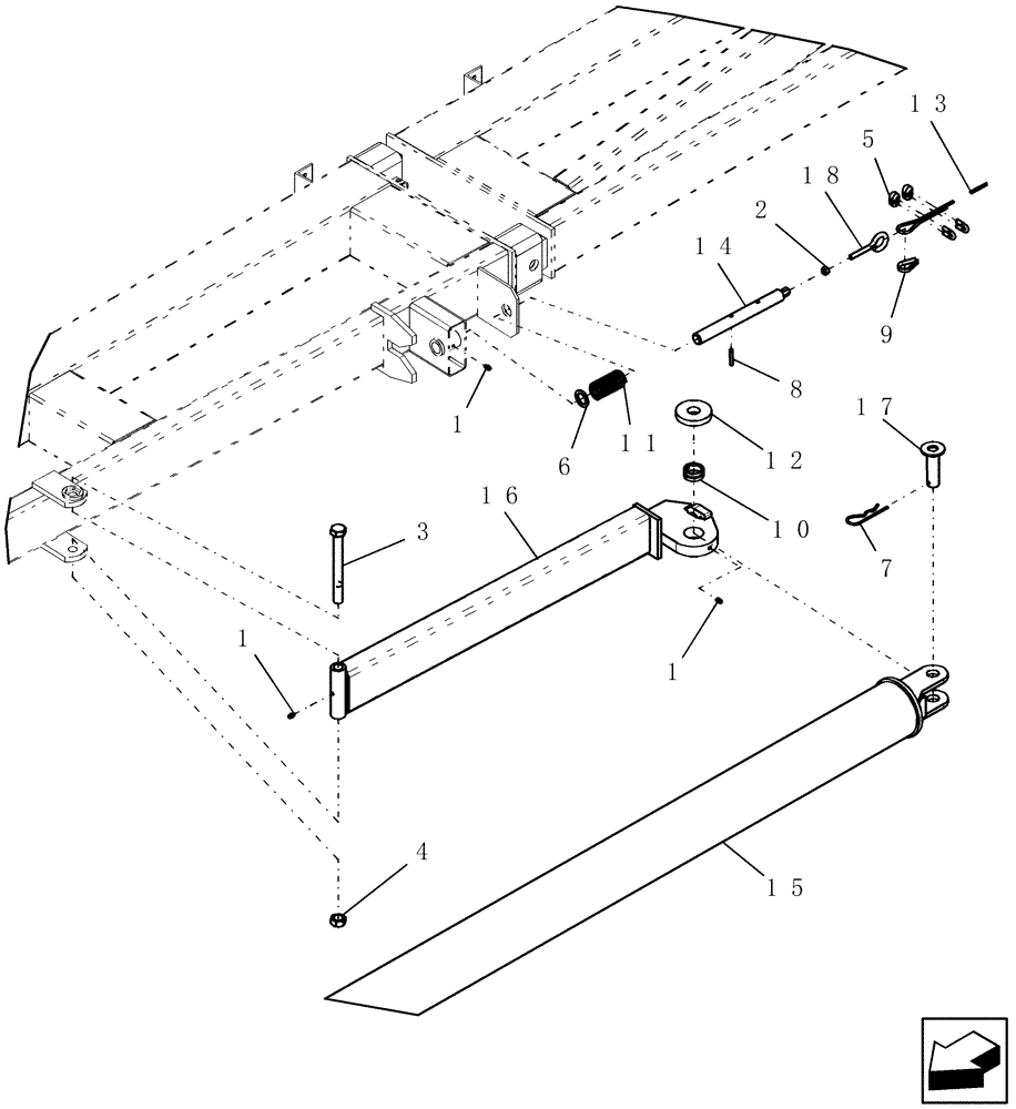 Схема запчастей Case IH SRX100 - (E.10.C[01]) - WHEELED BOOM - DRAW BOOM ASSEMBLY - 4 AND 6 SECTION E - Body and Structure