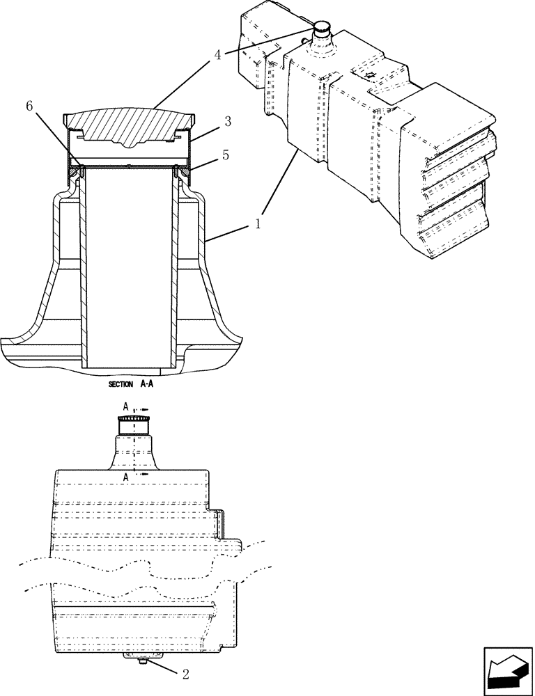 Схема запчастей Case IH 9010 - (10.216.03) - TANK, MAIN FUEL (10) - ENGINE