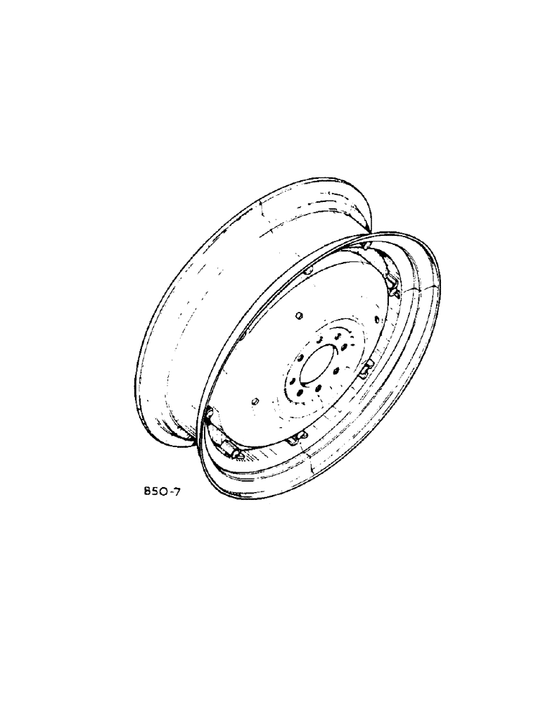 Схема запчастей Case IH 584 - (15-02[A]) - REAR WHEELS, SIX BOLT WHEEL TO RIM MOUNTING Wheels & Traction