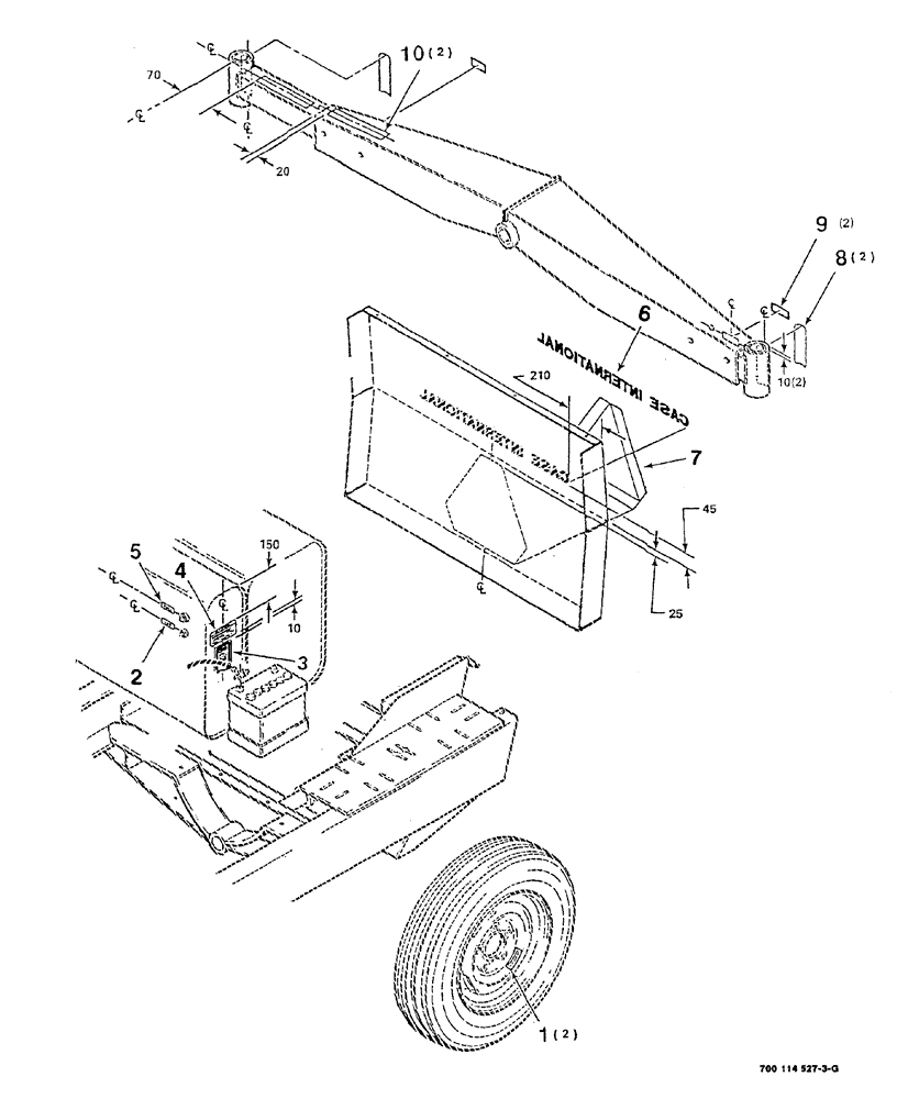 Схема запчастей Case IH 8840 - (09-006) - DECALS AND LOCATION DIAGRAM (S.N. CFH0031001 THRU CFH0086526) (90) - PLATFORM, CAB, BODYWORK AND DECALS