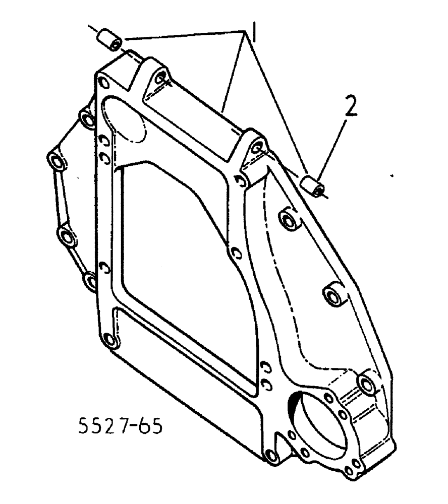 Схема запчастей Case IH 884 - (12-068) - ENGINE MOUNTING Power