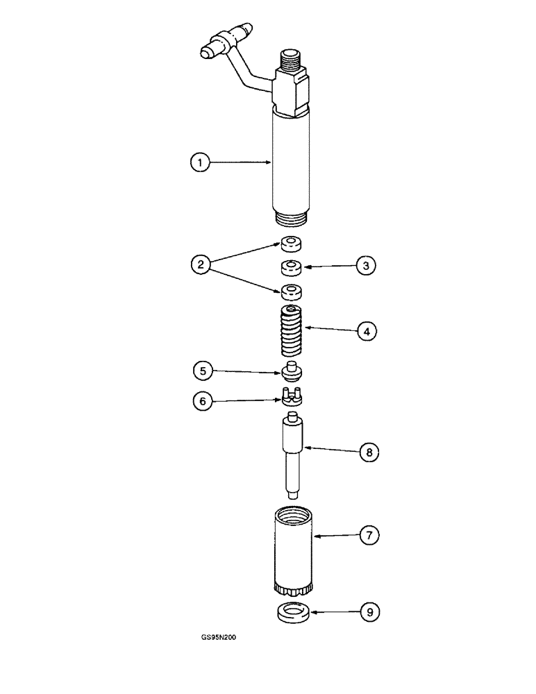 Схема запчастей Case IH DT-414 - (9C-68) - INJECTION NOZZLE 