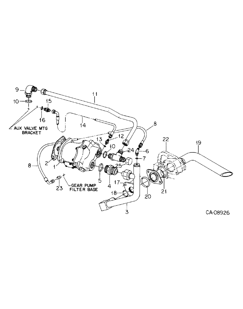 Схема запчастей Case IH 7288 - (10-01) - HYDRAULICS, PPH PISTON PUMP AND CONNECTIONS (07) - HYDRAULICS