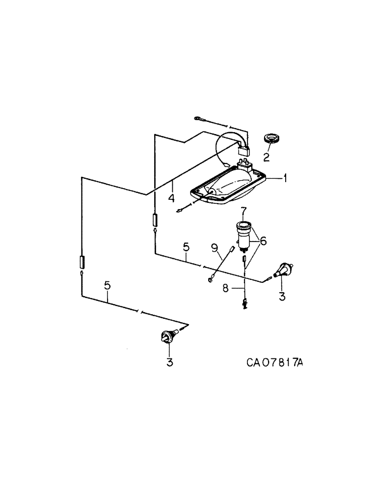Схема запчастей Case IH 3288 - (08-14) - ELECTRICAL, CIGAR LIGHTER, DOME LIGHT AND CONNECTIONS, TRACTORS WITH DELUXE CONTROL CENTER (06) - ELECTRICAL