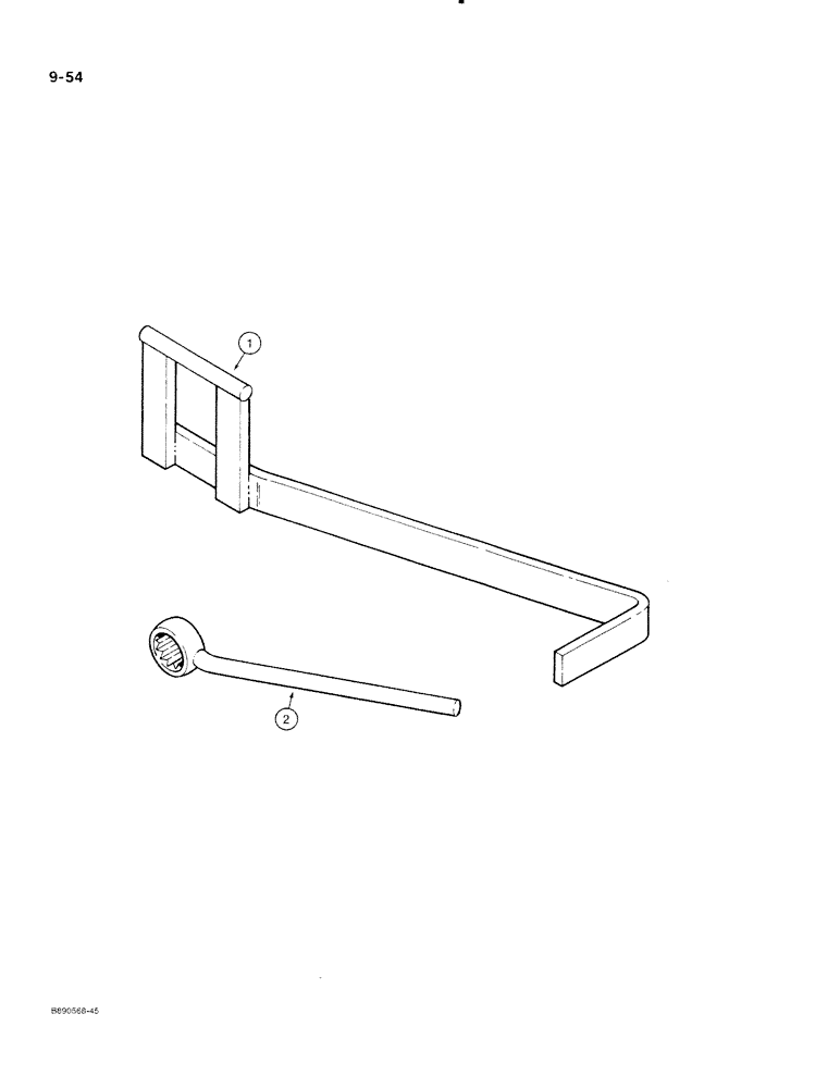 Схема запчастей Case IH 350 - (9-54) - TOOLS (09) - CHASSIS/ATTACHMENTS