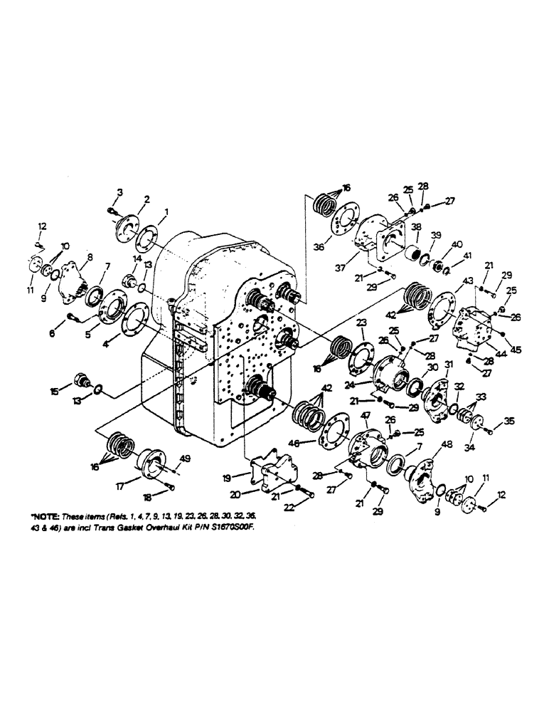 Схема запчастей Case IH 9170 - (04-19) - TRANSMISSION ASSEMBLY (04) - Drive Train