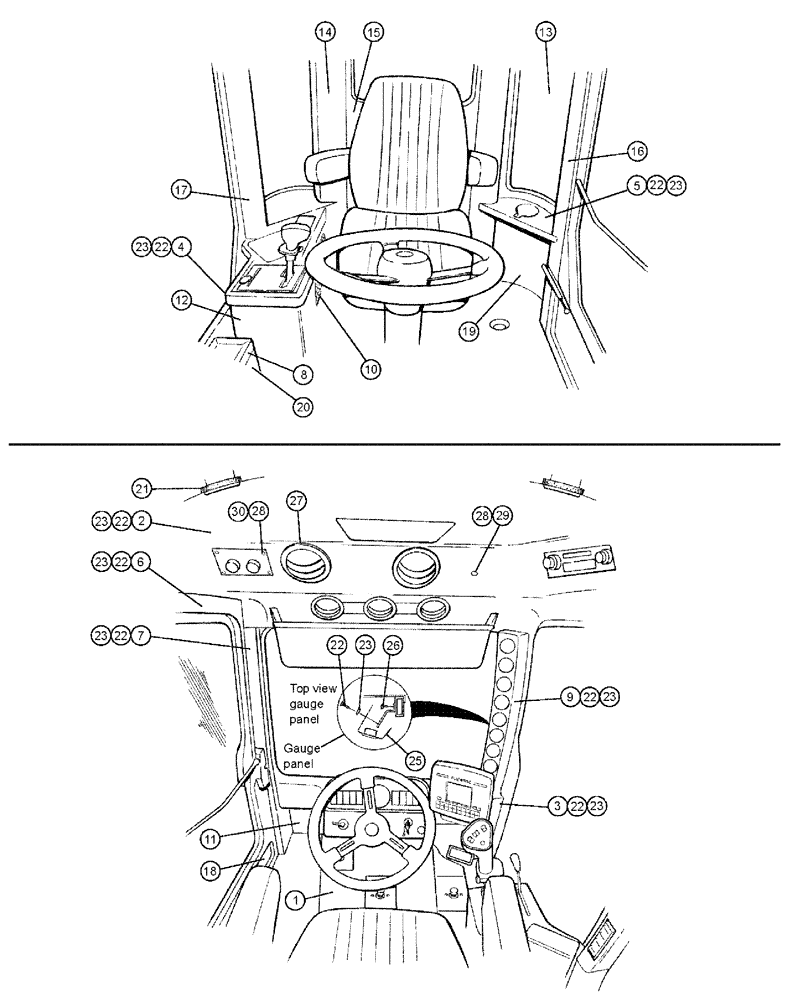 Схема запчастей Case IH SPX3310 - (01-006) - UPHOLSTERY Cab Interior