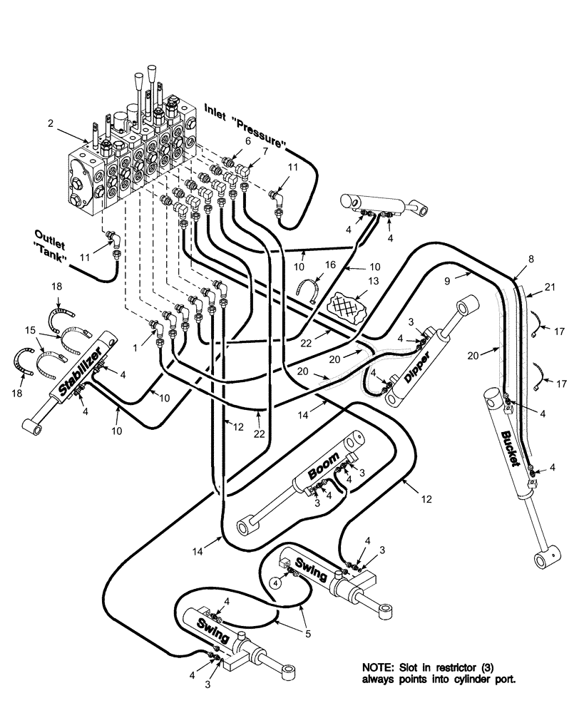 Схема запчастей Case IH 716524016 - (28) - HYDRAULIC HOSES & FITTINGS 
