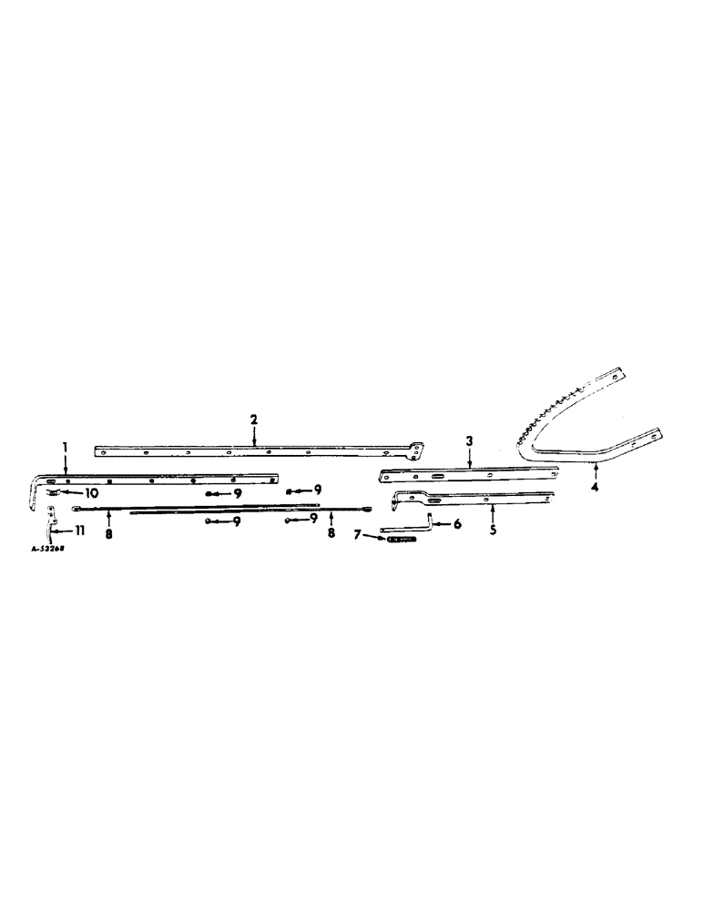 Схема запчастей Case IH 70 - (F-20) - DEPTH ADJUSTING LEVER 