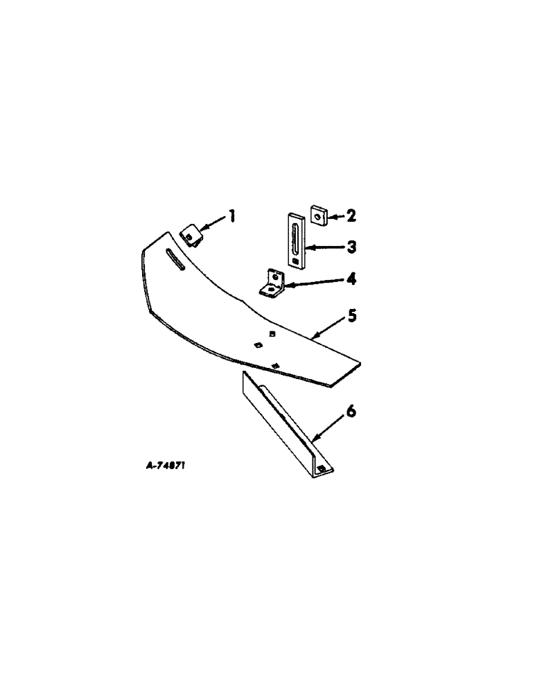Схема запчастей Case IH 686 - (F-21) - GAUGE SHOE ATTACHMENT, 1962 AND 1963 