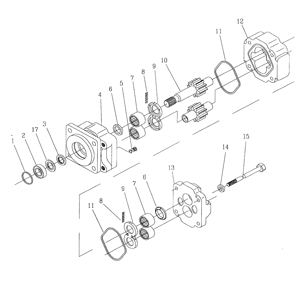 Схема запчастей Case IH 7700 - (B03[07]) - HYDRAULIC MOTOR M50A Hydraulic Components & Circuits
