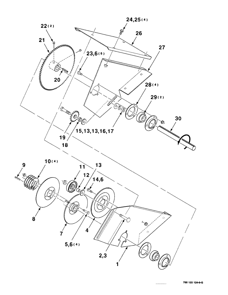 Схема запчастей Case IH 8220 - (2-06) - DRIVE ASSEMBLY (58) - ATTACHMENTS/HEADERS