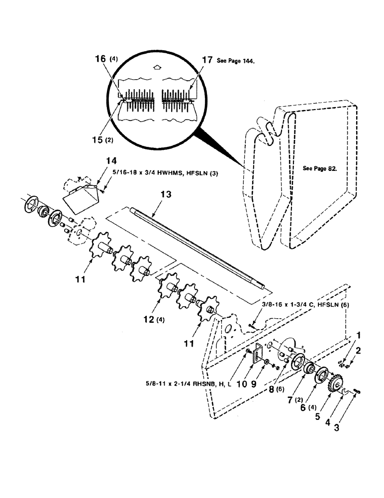 Схема запчастей Case IH 8450 - (138) - POWERED RIENK KIT Decals & Attachments