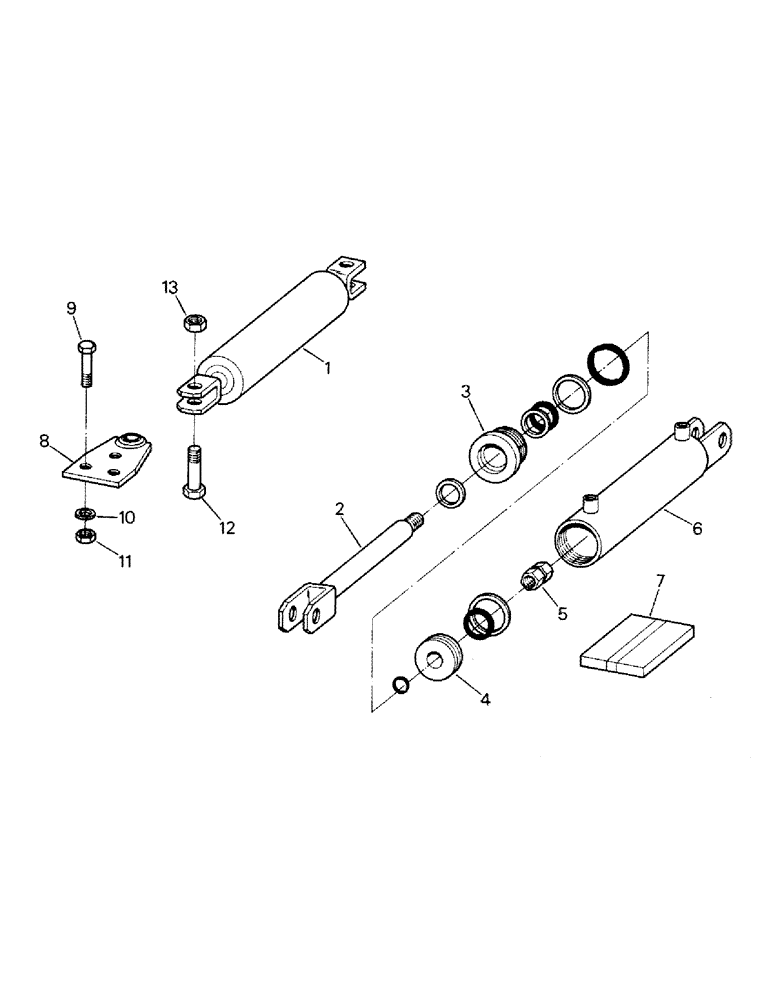 Схема запчастей Case IH ST210 - (08-11) - STEERING CYLINDER AND MOUNTING (07) - HYDRAULICS