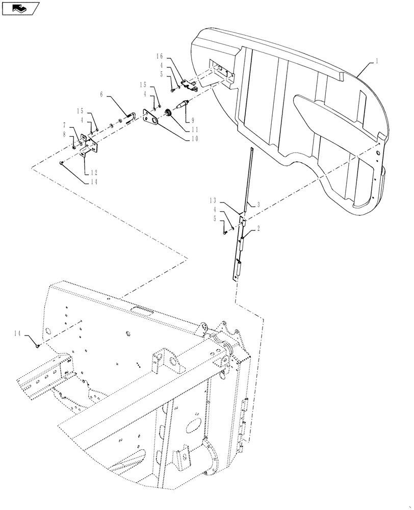 Схема запчастей Case IH 3162 - (58.208.01) - END SHIELDING, RH (58) - ATTACHMENTS/HEADERS