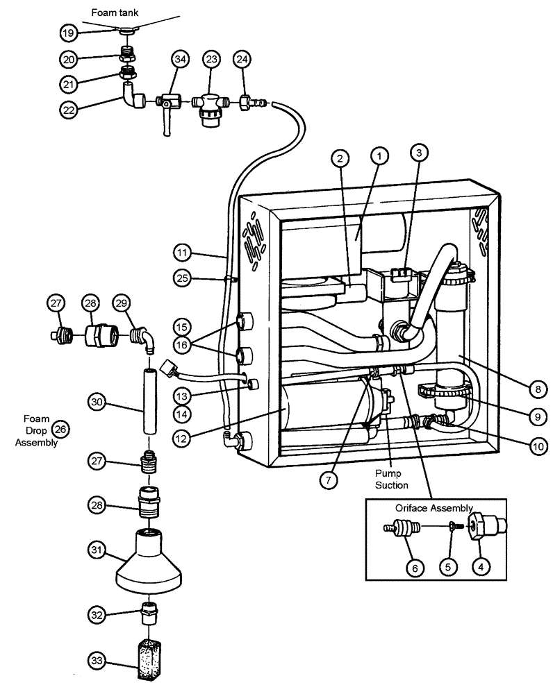 Схема запчастей Case IH PATRIOT NT - (11-001) - FOAM MARKER - HIGH VOLUME Options