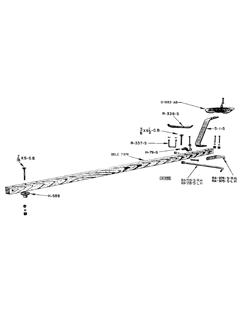 Схема запчастей Case IH F170 - (05) - HORSE POLE AND SEAT 