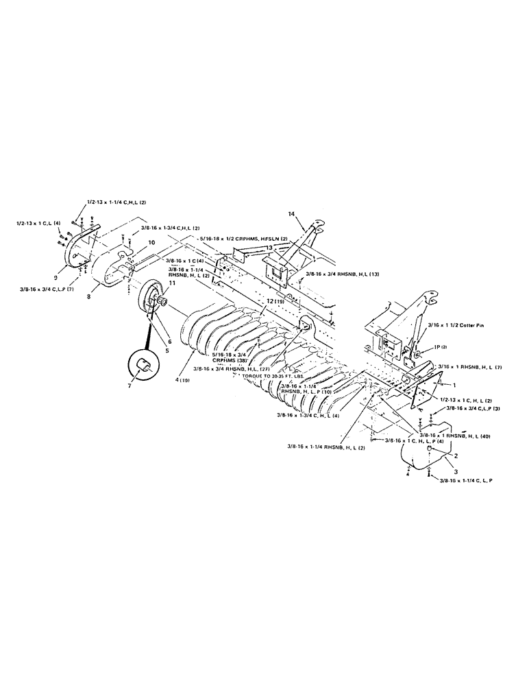 Схема запчастей Case IH 6 - (12) - HEAD ASSEMBLY, PICKUP 