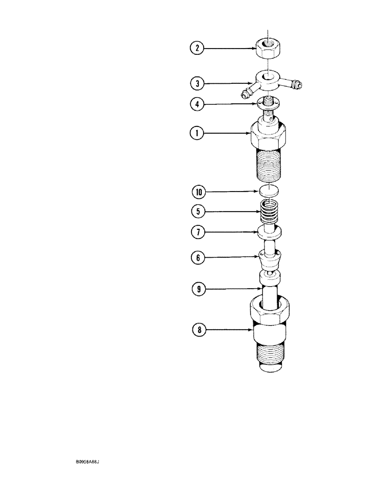 Схема запчастей Case IH 1818 - (3-16) - NOZZLE ASSEMBLY, DIESEL MODELS (03) - FUEL SYSTEM