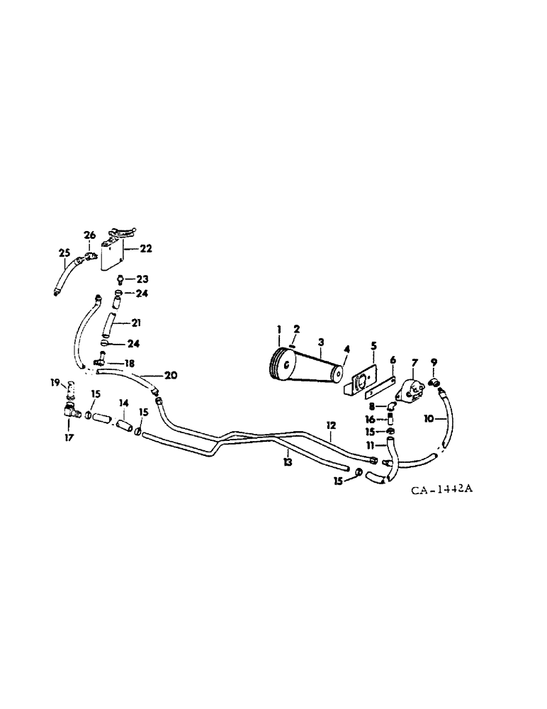 Схема запчастей Case IH 1050A - (D-5) - 1050A LOADER, POWER SUPPLY 