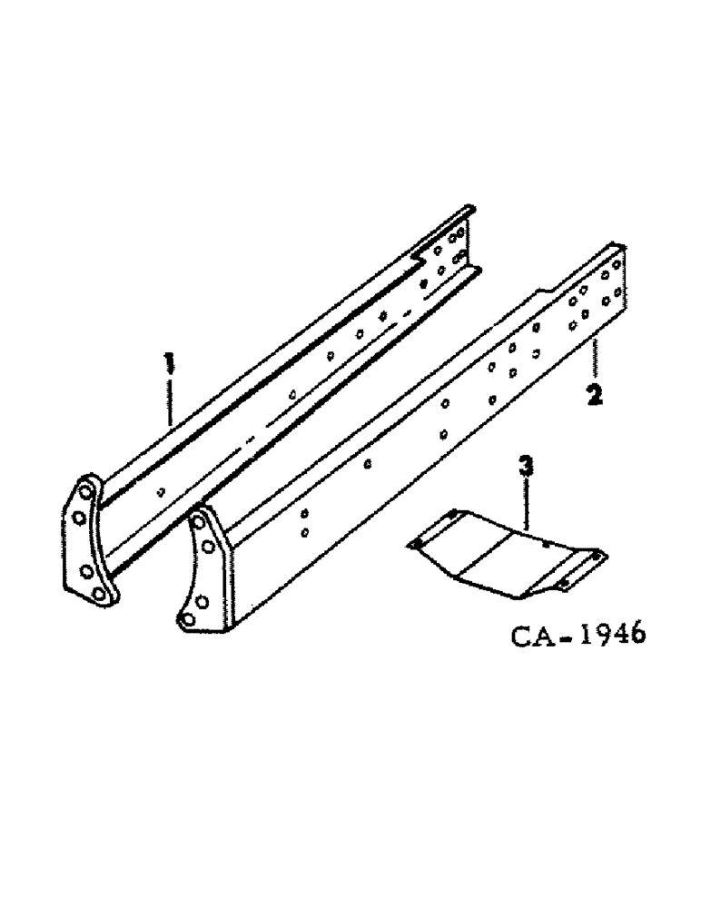 Схема запчастей Case IH 766 - (09-02) - FRAME, FRONT CHANNELS (12) - FRAME