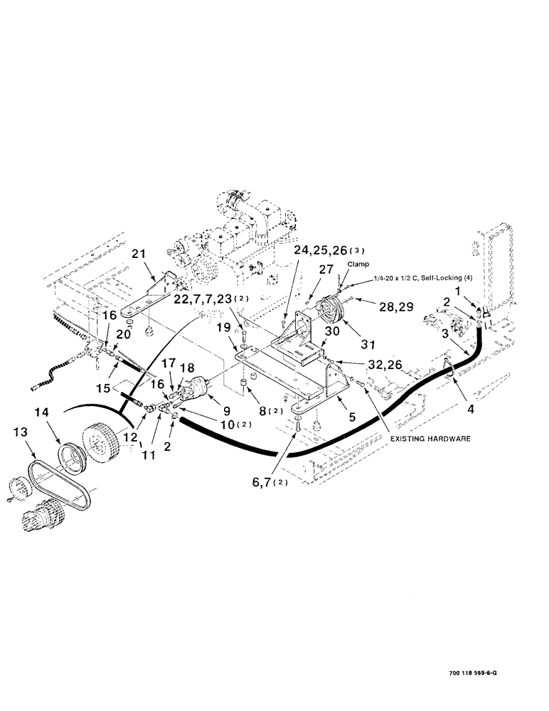Схема запчастей Case IH 8840 - (8-08) - HYDRAULIC CONVEYOR DRIVE- PUMP (35) - HYDRAULIC SYSTEMS