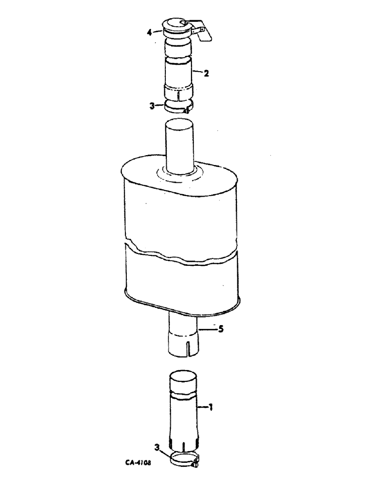Схема запчастей Case IH 4366 - (12-02) - POWER, EXHAUST SYSTEM, 4386 TRACTORS WITH SERIAL NO. 2500 AND BELOW, ALL 4366 TRACTORS Power