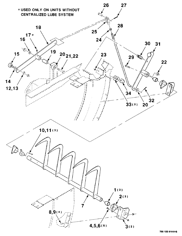 Схема запчастей Case IH 8575 - (5-16) - HOLDING FINGER ASSEMBLY (13) - FEEDER