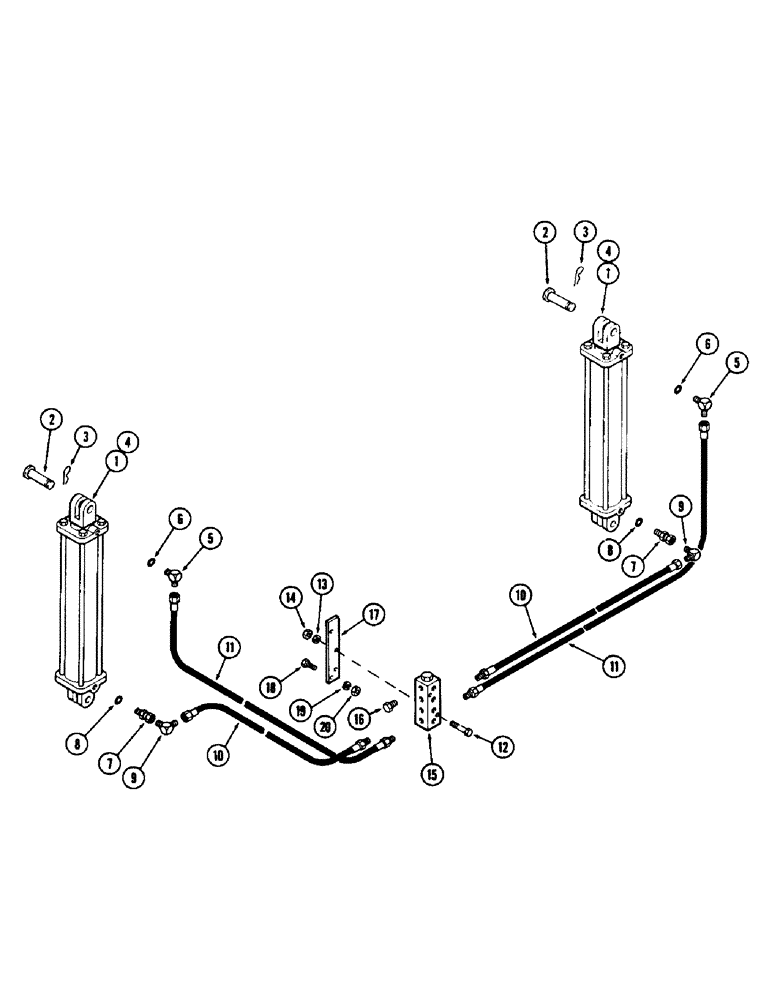 Схема запчастей Case IH DOT 23 - (20) - WING LIFT ASSEMBLY, WITH EXTERNAL OR INTERNAL DEPTH CONTROL 