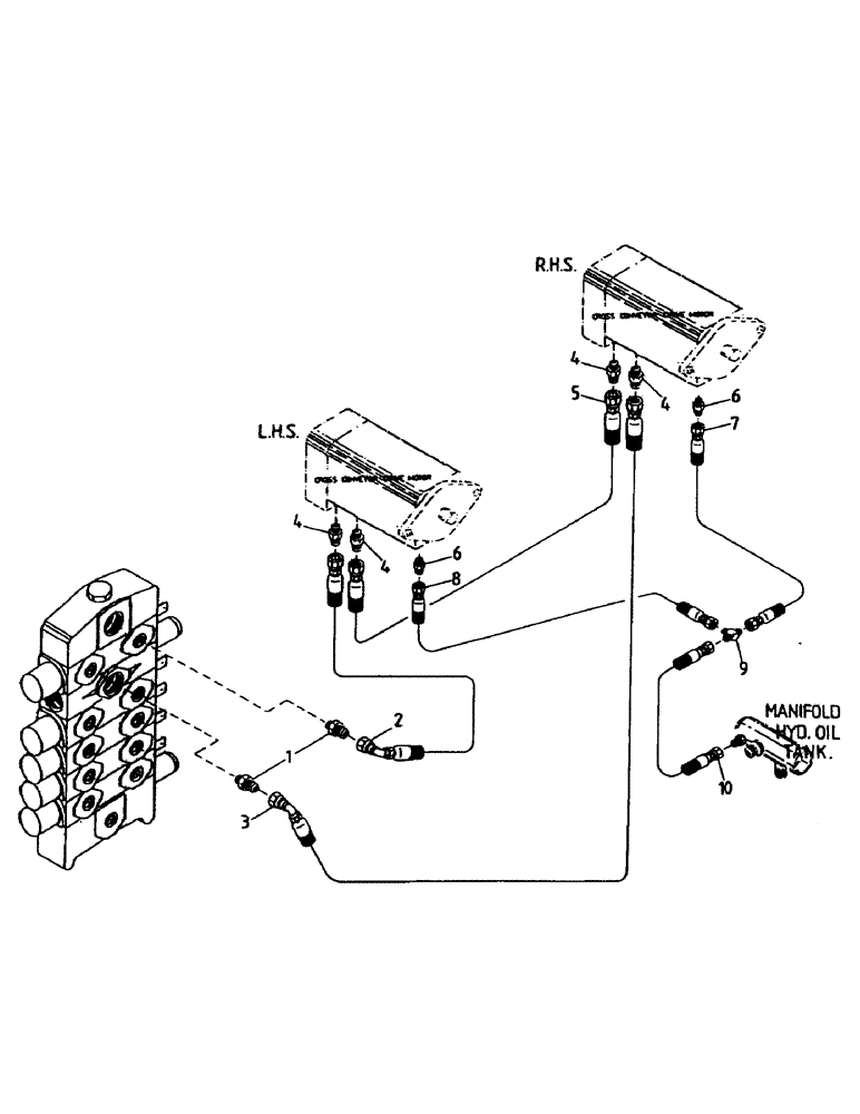 Схема запчастей Case IH AUSTOFT - (B05-12) - HYDRAULIC CIRCUIT, CROSS CONVEYOR Hydraulic Components & Circuits