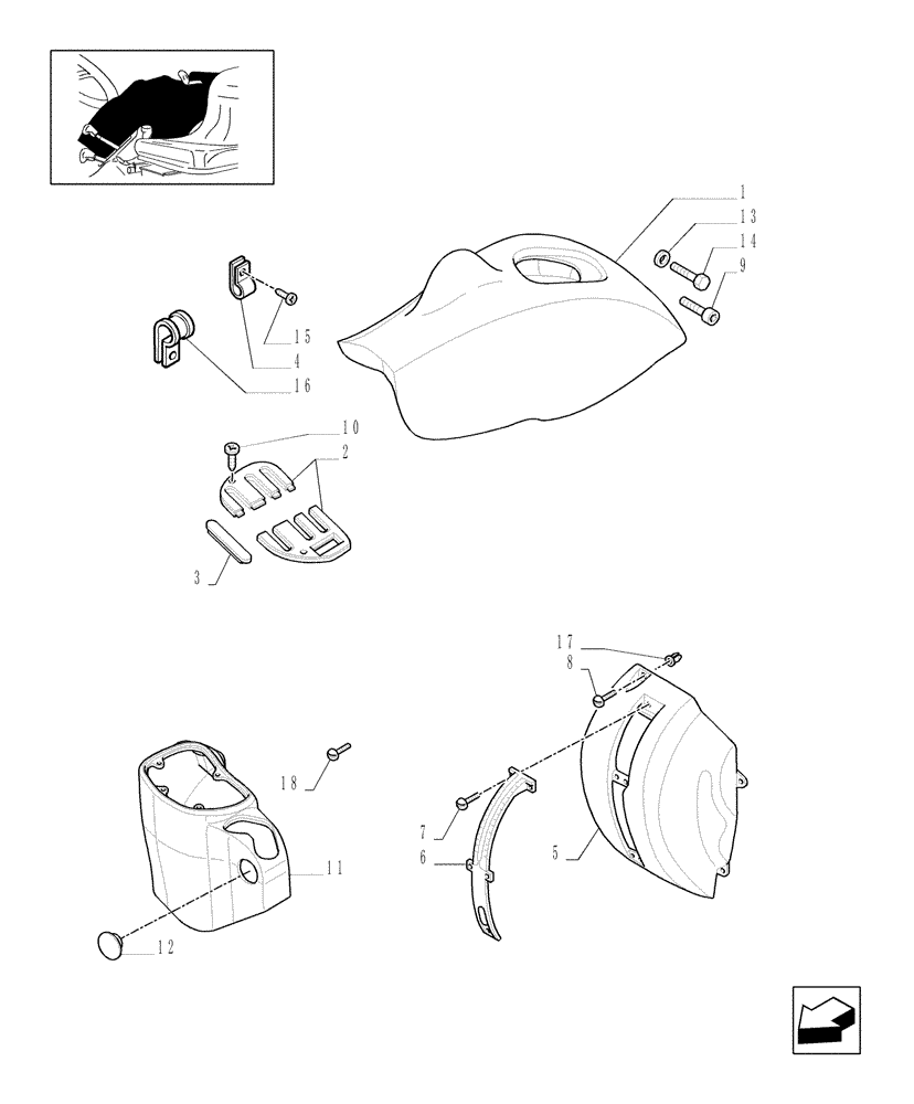 Схема запчастей Case IH JX1085C - (1.92.88[02]) - COVERINGS - L/CAB (10) - OPERATORS PLATFORM/CAB