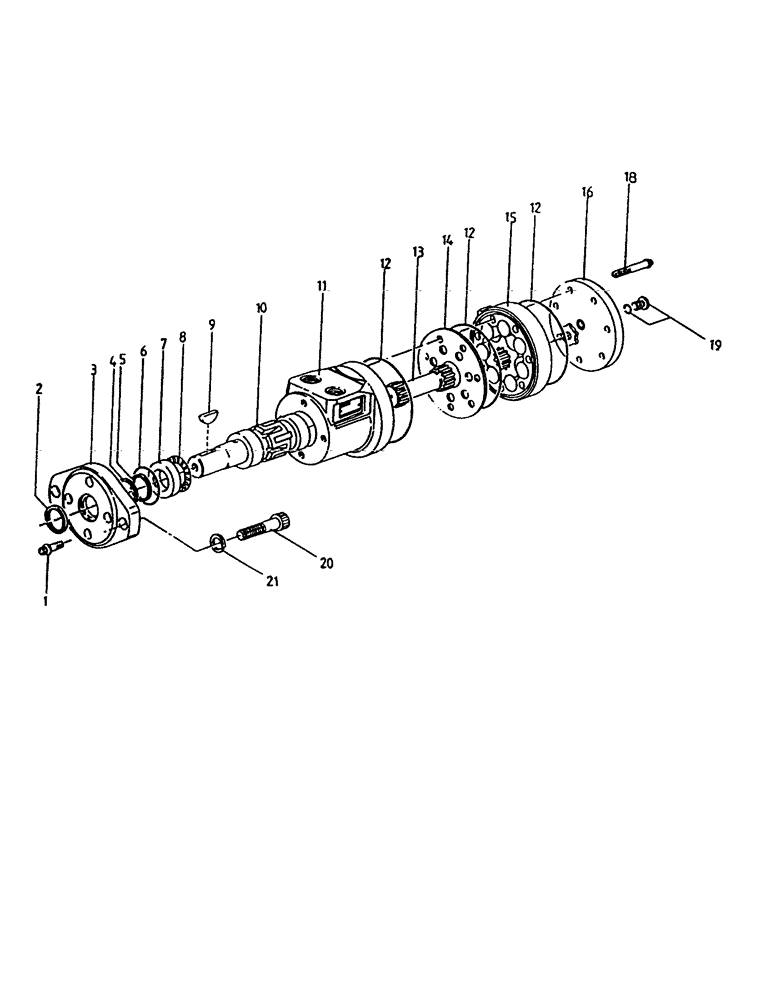 Схема запчастей Case IH 7000 - (B02-15) - HYDRAULIC MOTOR, S CHAR-LYNN, 14 CUBIC INCH Hydraulic Components & Circuits
