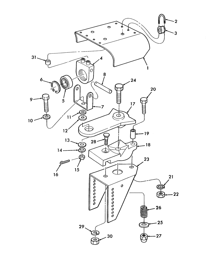 Схема запчастей Case IH SBX530 - (008) - POWER TAKE OFF POWER PIVOT (31) - IMPLEMENT POWER TAKE OFF
