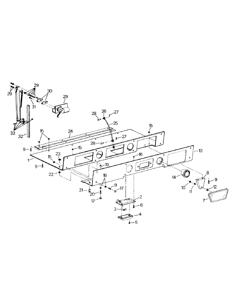 Схема запчастей Case IH KM-360 - (01-18) - FRONT CONSOLE (10) - CAB