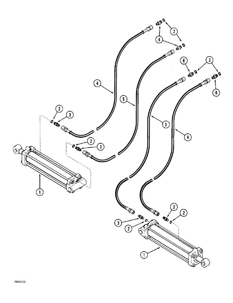Схема запчастей Case IH 184 - (8-02) - LIFT HYDRAULICS - FOLDING FRAME 