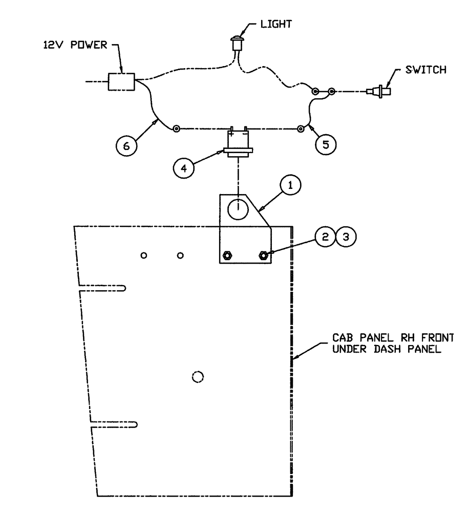 Схема запчастей Case IH FLX3300B - (07-014) - PARK BRAKE ALARM GROUP Pneumatics