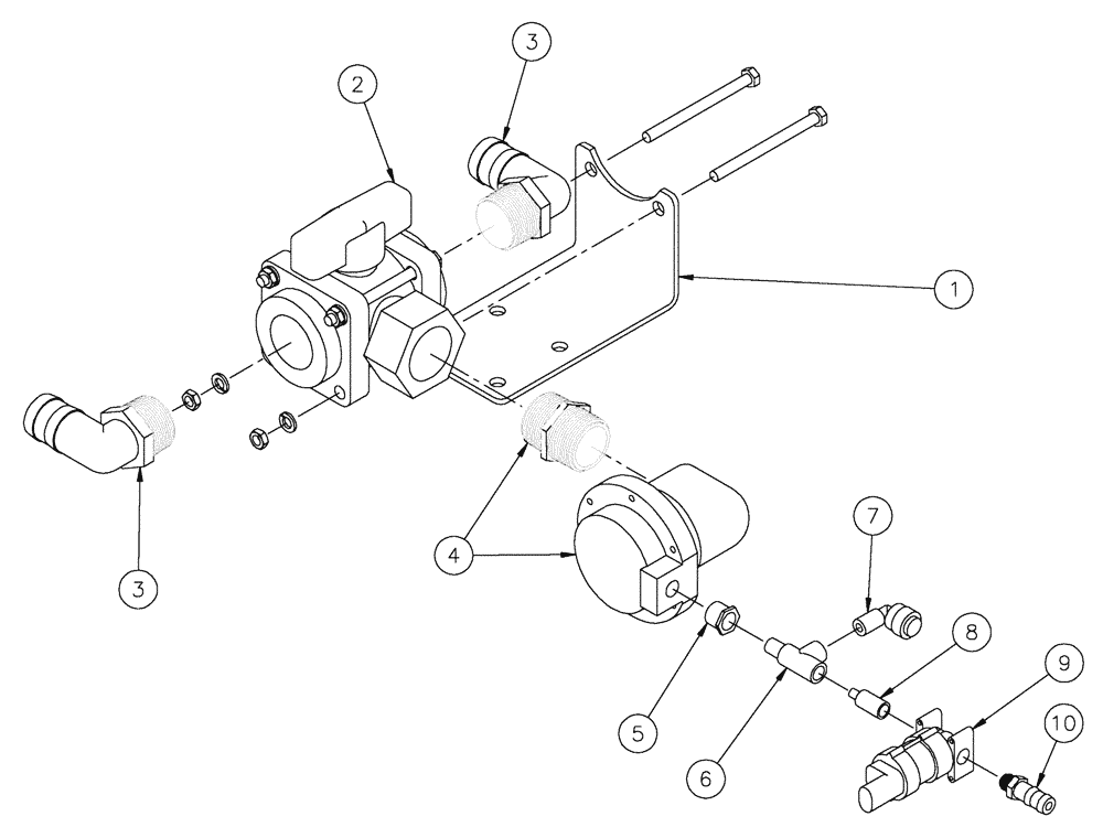 Схема запчастей Case IH SPX4260 - (11-023) - FOAMER DROP VALVE, LEFT BOOM Options