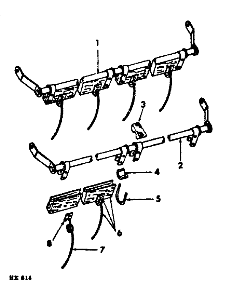 Схема запчастей Case IH DRAPER - (B-33) - DRAPER HEADER, PICK-UP REEL BATSHAFT AND BAT, 10-1/2, 12-1/2 (13) - REEL