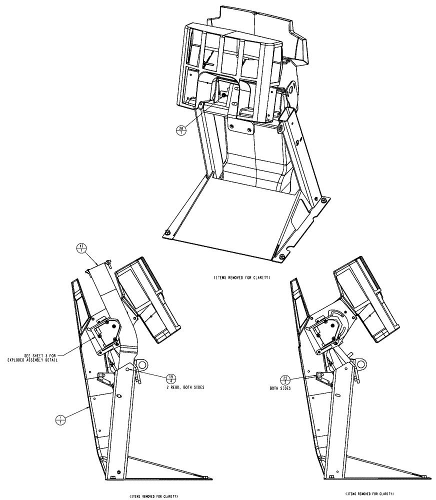 Схема запчастей Case IH FLX3510 - (01-019[02]) - FRONT CONSOLE, HVAC ASSEMBLY (10) - CAB