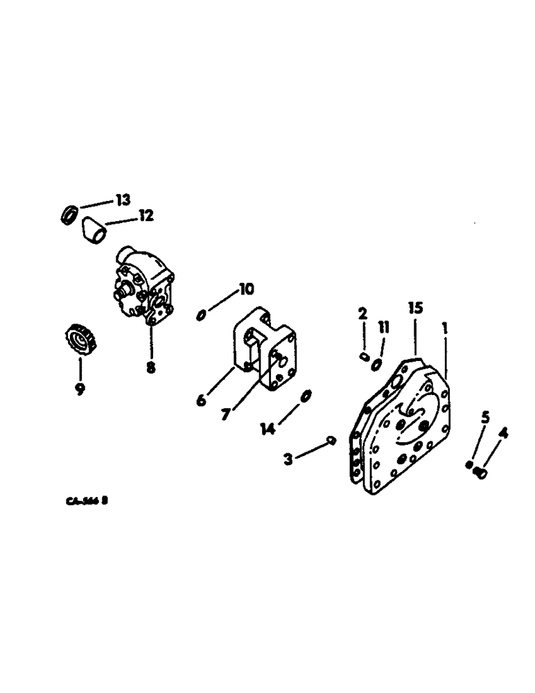 Схема запчастей Case IH 1066 - (10-02) - HYDRAULICS, HYDRAULIC POWER SUPPLY IN REAR FRAME (07) - HYDRAULICS