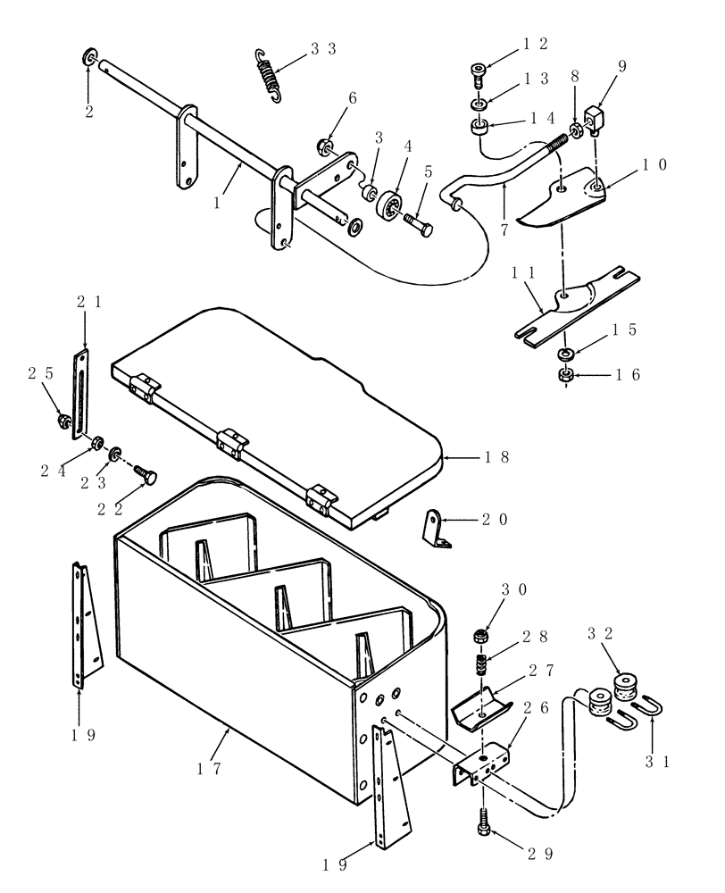 Схема запчастей Case IH SBX530 - (071) - TWINE FINGER, LEVER & TWINE BOX, AUSTRALIA (68) - TYING/WRAPPING