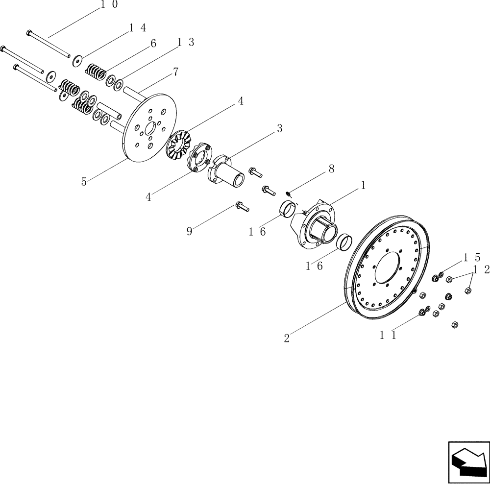 Схема запчастей Case IH 7088 - (18.110.AA[01]) - CLUTCH ASSEMBLY, ELEVATOR JACKSHAFT, BSN Y9G001953 (18) - CLUTCH