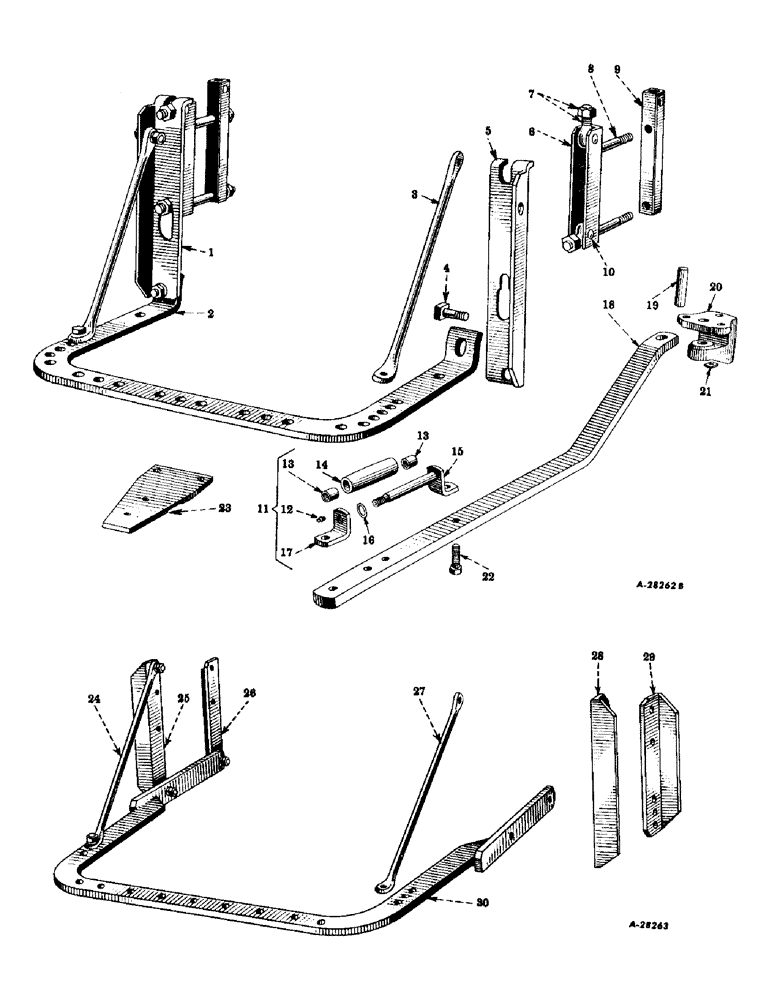 Схема запчастей Case IH SUPER M-TA - (344) - CHASSIS, DRAWBAR, STANDARD, SUPER "M" AND "MD" (12) - CHASSIS
