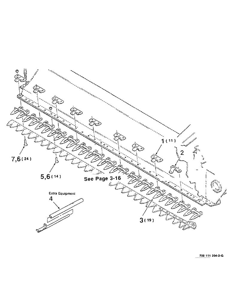 Схема запчастей Case IH 8330 - (3-20) - GUARD, SUPER EXTENED TANG, ASSEMBLY, MODEL 8330 ONLY (09) - CHASSIS