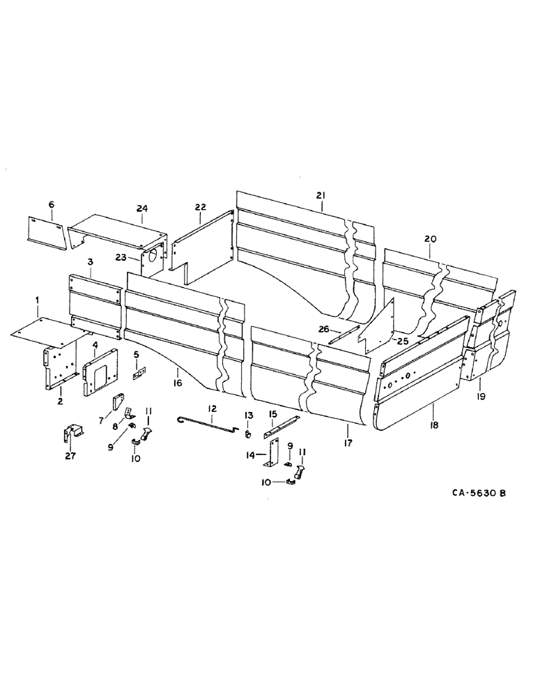 Схема запчастей Case IH 1460 - (20-09) - SEPARATOR, SHIELDS AND TRIM Separation